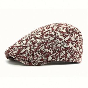 Vintage Print Beret <b>Hat</b> Fashion Women Men Outdoor Casual Dress British Blind Peaky Ivy <b>Hat</b> - Product Image 3