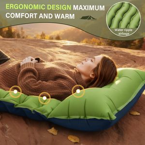 <span class=keywords><strong>Matelas</strong></span> de couchage ultraléger et oreiller <span class=keywords><strong>sans</strong></span> valve, design compact pour la randonnée et le camping, <span class=keywords><strong>matelas</strong></span> de camping ergonomique - Product Image 2