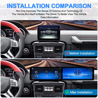 Navihua - Pantalla Doble para Automóvil, Actualización para Benz Clase G 2013-2018, Sistema Multimedia Android, Reproductor de Radio para Automóvil, Reproductor Estéreo, Navegación GPS, DSP