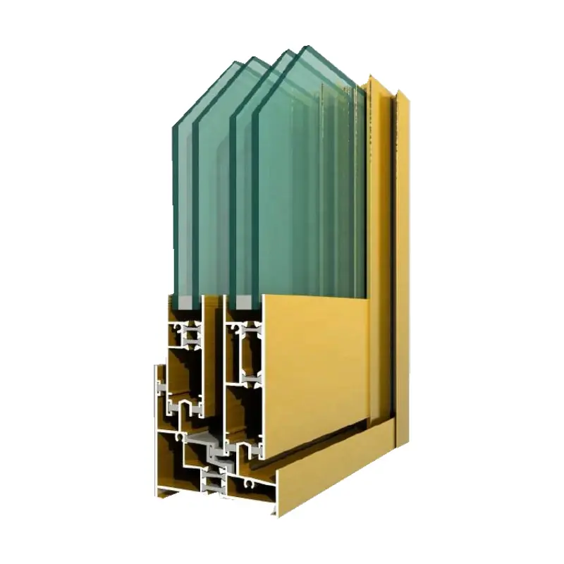 Pulverbeschichtetes Aluminium Fenster Türrahmen Profile Produkte gut behandelte Oberfläche umweltfreundlich