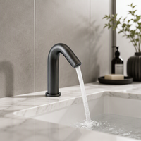 Robinet de cuisine moderne à capteur monotrou en acier inoxydable SS304 |   Système sans contact avec noyau de valve en céramique et plus de 500 000 utilisations