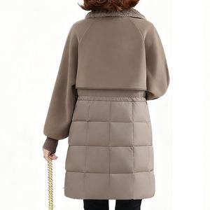 <span class=keywords><strong>Veste</strong></span> matelassée pour <span class=keywords><strong>femme</strong></span> Boying, longueur standard, hiver/automne, rembourrage en duvet de canard blanc, col en fausse <span class=keywords><strong>fourrure</strong></span>, fermeture éclair boutonnée, coupe-vent - Product Image 6