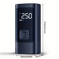 Compresseur d'air portable sans fil multifonction 150 PSI avec moniteur de pression des pneus en plastique – Excellent rapport qualité-prix