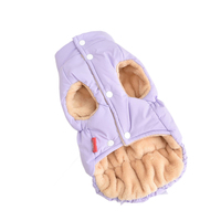 Manteau chaud pour chien avec motif de lapin mignon, doublure en polaire, vêtements pour animaux de compagnie, veste, gilet d'hiver pour chat