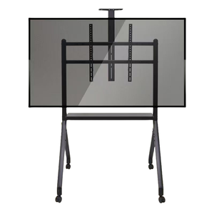 Đen phổ Chiều cao có thể điều chỉnh TV gắn kết xe nặng nhiệm vụ giữ lên đến 300kg TV khán đài xe cho 60-120 inch lớn Bảng điều chỉnh màn hình - Product Image 2