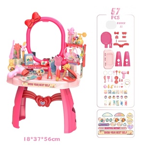 EPT 57-teiliges Rosa Spielzeug-Schminkset für Kinder Prinzessinnen-Schminktisch mit Krone für Mädchen - Product Image 2