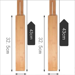 Diviseur de tiroir multifonction rétractable en bois massif moulé par injection pour l'espace du salon - Product Image 4