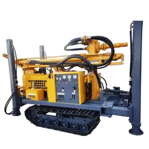 Portable 180m Deep Rubber Crawler Type Water Well Drilling Rig Borehole machine
