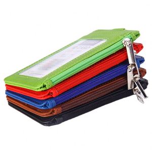 Porte-badge multi-cartes en PU avec cordon rétractable, porte-clés et porte-monnaie pour le travail et les affaires - Product Image 2