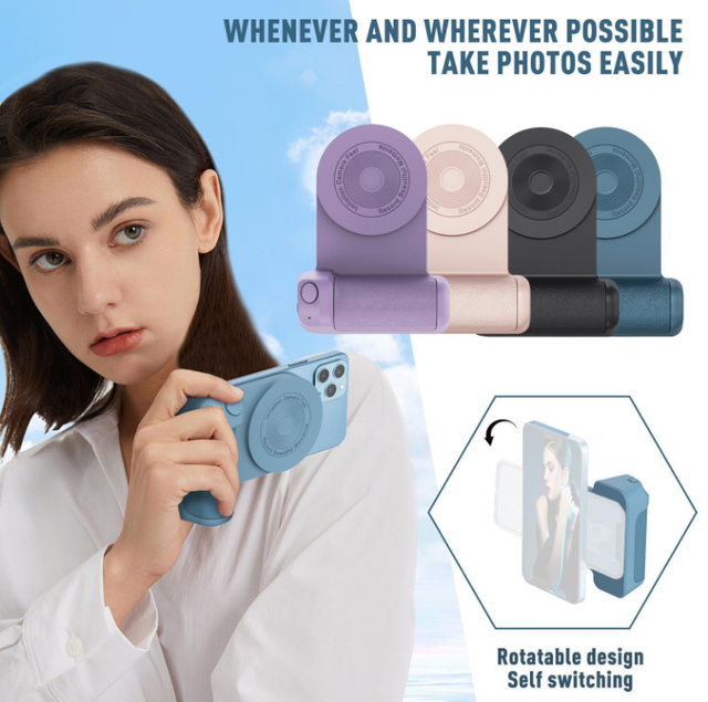 3 in 1 Function Selfie Stick Wireless Chargers Phone Photography Support Stand Grip for iPhone 12 13 14 for Android