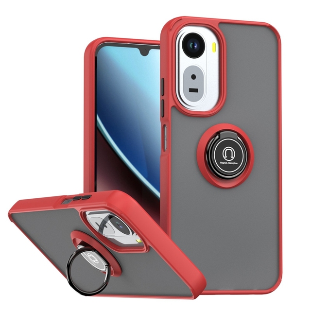with Ring Kickstand Holder Matte Transparent TPU PC Shockproof Phone Case for Redmi A7 Pro 4G Mobile Phone Cover