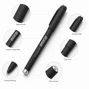 Bolígrafo de Metal Negro Premium con Logotipo Personalizado, Bolígrafo de Lujo para Regalo Corporativo OEM - Product Image 2