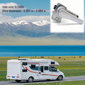 Karavan, Tekne, Mobilya Donanımı için RV Tuvalet Banyo Kapı Kilidi Mandalı Kulp Kilitleri - Product Image 1