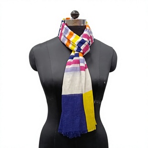 Bufanda Reversible para Mujer con Bloques de Color, Diseño de Rayas Largas, para Uso Diario en Todas las Estaciones, Accesorio de Moda - Product Image 1