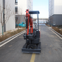 Mini-excavatrice à chenilles Koop Engine QS-12J, compacte, portable, à haute efficacité énergétique, pour l'aménagement paysager et les zones rurales