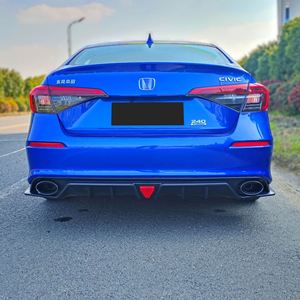 Diffuseur de pare-chocs arrière en plastique ABS+PP noir Welta, embout d'échappement à visser, lifting de style original pour FE180 2022 11e génération - Product Image 5