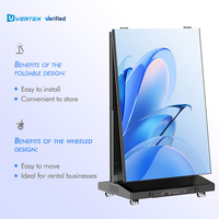 Superventas P2.5 P2 1,86 1,53, póster de tablero Digital plegable, pantalla LED, publicidad para centro comercial y tiendas