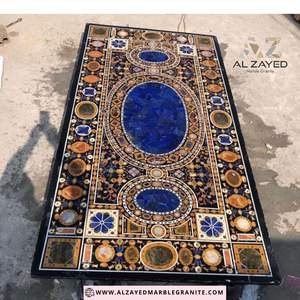 Plateau de table en marbre de haute qualité, pierre semi-précieuse décorative pour hôtel, coiffeuse, salle à manger, pour des intérieurs élégants - Product Image 1