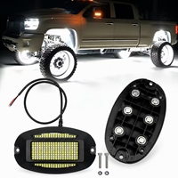 Luces LED Superbrillantes Blancas Puras para Ruedas, 24/48/256 LED Disponibles, Impermeables, para Decoración de Vehículos Todoterreno