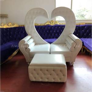 SF210511-34 Lucky goods Bequemer Schnitt Weicher Moderner Stil Mit Leder knöpfen Herzförmiger Sofas tuhl Für Hochzeit - Product Image 1