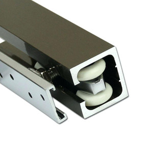 Profil de <span class=keywords><strong>porte</strong></span> <span class=keywords><strong>coulissante</strong></span> en aluminium pour <span class=keywords><strong>armoire</strong></span> Style ligne fine Glissière en forme de U <span class=keywords><strong>Rail</strong></span> en aluminium - Product Image 1
