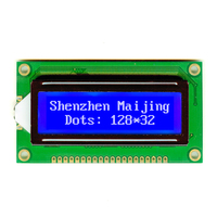 Módulo de Pantalla LCD MAIJING LCD12832 STN con Retroiluminación LED, Montaje Superficial, Interfaz SPI, 5V, 128*32, 300cd/m2, Controlador AIP31020