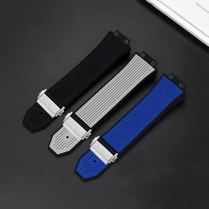 Nuevo Diseño de Correa de Reloj de Silicona con Hebilla Plegable de 27*17 mm, Correa de Goma Impermeable para Reloj <span class=keywords><strong>Hublot</strong></span> BIG-BANG - Product Image 2