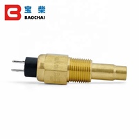 Sensor de Temperatura del Aceite del Motor Diésel con Rosca NPT de 1/2 y 21 mm, Sensor de Temperatura del Agua para Grupo Electrógeno