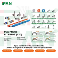 IFAN ASTM F1974 Fournisseur de raccords de plomberie Raccords en T à embout Raccords en PEX PN25 16-32MM Raccords en PEX Al Raccords à sertir en PEX