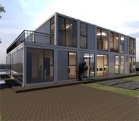 Maison préfabriquée modulaire de 3 chambres à coucher en Chine ensemble modulaire de petit kit de maisons en cabine maison en conteneur à vendre