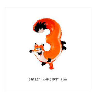 Globos de Helio con Forma de Animales de 16 Pulgadas para Fiestas de Cumpleaños Infantiles, Decoración de Bodas, Globos con Números - Product Image 4