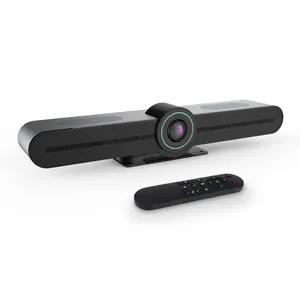4k高清流媒体多合一视频会议摄像机手势控制视频条，带麦克风，扬声器，PD充电和屏幕投射