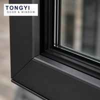 Fournisseur de fenêtres coulissantes en aluminium, taille personnalisée, résistantes aux intempéries, triple vitrage, verre Low-E, système de drainage de l'eau pour maison