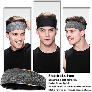 Amazon Breathable and Sweat-wicking Customized Logo Fitness Head Band <strong>Men</strong> Gym Running Sport <strong>Headband</strong> for Unisex - Product Image 4
