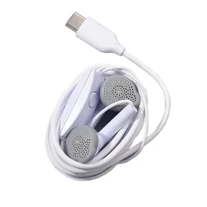Headset In-ear Type C With Mic Wired Headphones For Samsung Galaxy S23 Ultra A54 A34 Note 20 Ultra 10+ S10 5G M53 Earphones