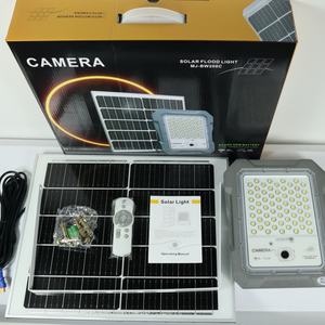 BW caméra de vidéosurveillance de sécurité extérieure lumière d'inondation <span class=keywords><strong>solaire</strong></span> 1200W 1500W aluminium étanche IP67 <span class=keywords><strong>lampe</strong></span> d'inondation avec capteur de mouvement Radar - Product Image 2