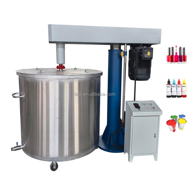DZJX Benchtop Lab Industriel Pour Peinture Disperser With 2000 Litre Volume Tank Paint Production Line High Shear Mixer 1000L