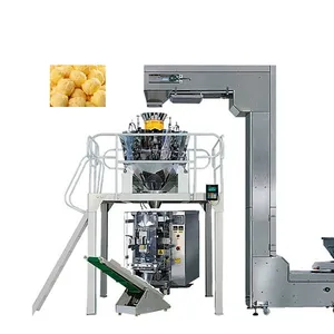 Machine d'emballage pesée automatique machine d'emballage popcorn cookies croustilles snacks granulés alimentaire