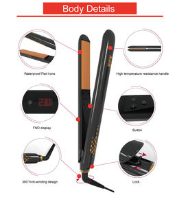 في المخزون جهاز فرد الشعر المحمول 2 في 1 جهاز فرد الشعر الأيوني المقاوم للماء - Product Image 5