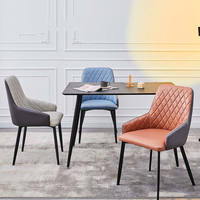 Chaise de salle à manger en cuir de haute qualité
