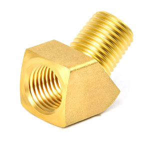 1/2 "NPT hembra X 1/2" NPT macho accesorio de tubería codo de <span class=keywords><strong>calle</strong></span> de 45 grados accesorio neumático de latón - Product Image 2