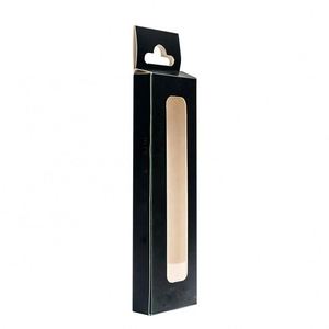 Custom Printed Logo Child Proof Resistant Drawer Cartridge Foldable Gift <b>Paper</b> Boxes With Clear Clear Window and Hanging Hole - Product Image 4