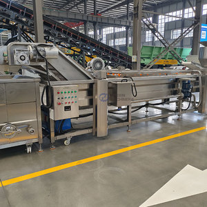 Línea de Producción Automática de Pescado Frito, Máquina para Freír Pescado Pequeño, Línea de Freír Pescado Continua - Product Image 1