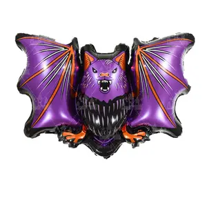 Creativo cartone animato demone pipistrello gonfiabile modello di Halloween palloncini decorazione festa di Halloween Spooky Bat Juguetes palloncini Foil