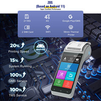 Prix Abordable Terminal POS Android 4G Portable ZCS Z91 avec Imprimante pour la Gestion du Stationnement Mobile