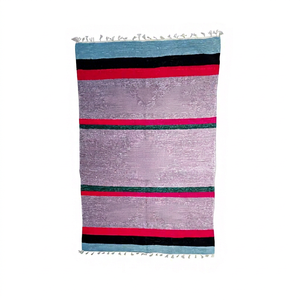 Tapis tressé moderne fait main en jute naturelle écologique antidérapant, à poils moyens, avec envers en caoutchouc, grande taille pour usage domestique - Product Image 1