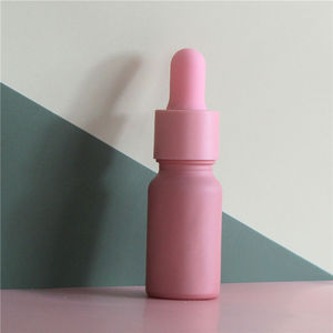 Botol Pipet Serum Minyak Kaca Matte Pink Frosted 2oz 60 ml dengan Pipet untuk Perawatan Kulit Kosmetik, Dapat Didaur Ulang, Warna Rose Gold - Product Image 6