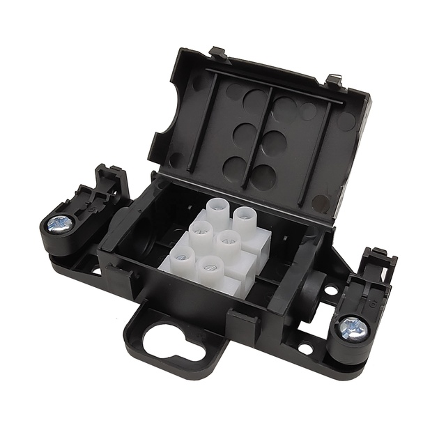 IP44 Indoor and Outdoor Waterproof Cable Junction Box, 3-pin Lighting Appliance Flame Retardant Terminal Block protection Box