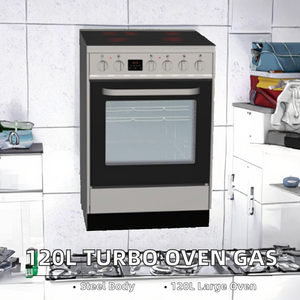 <span class=keywords><strong>Four</strong></span> à toaster de cuisine 200 W en acier inoxydable, cuisinière gaz-électrique 6 prises, <span class=keywords><strong>double</strong></span> porte vitrée, facile à nettoyer - Product Image 4