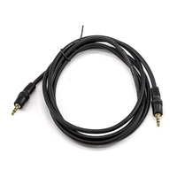 Câble audio de voiture 3,5 mm Aux vers 2 RCA HiFi OFC mâle-mâle avec gaine en PVC pour moniteur d'ordinateur et lecteur DVD